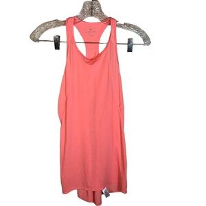 Athleta women’s racerback tank top sz XS back cut out  high low hem activewear